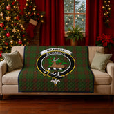 Maxwell Hunting Tartan Crest Quilt